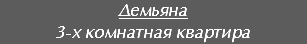 Демьяна
3-х комнатная квартира